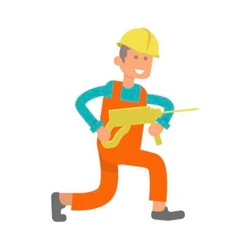 Character construction worker Stock Illustration