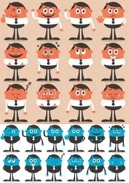 Character Emotions 2 Stock Illustration