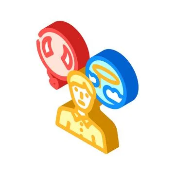 Character evidence crime isometric icon vector illustration Stock Illustration