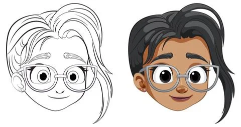 Character Evolution from Sketch to Color Illustrazione stock