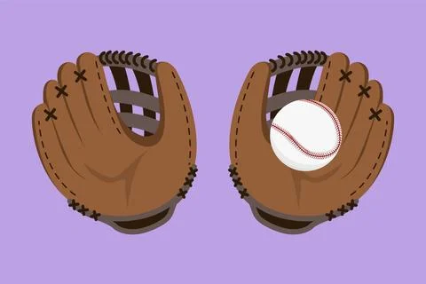 Character flat drawing baseball tournament flyer, poster template. Baseball.. 스톡 일러스트