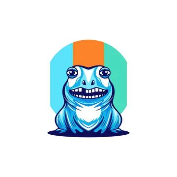 Character frog Illustrazione stock