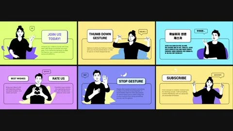 Character Gestures Slides for After Effects Catálogo de After Effects