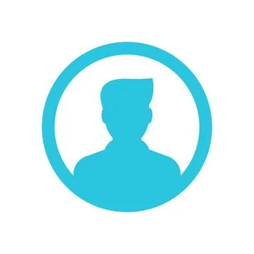 Character icon, man character Stock Illustration