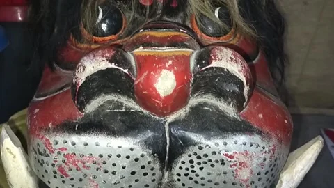 Character mask Video stock 218170303