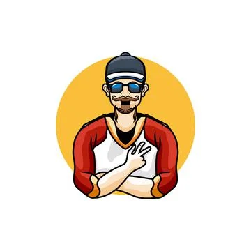 Character men Stock Illustration