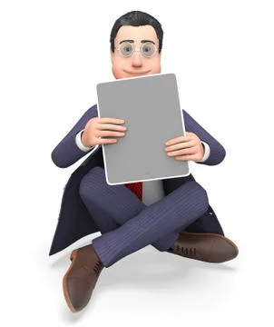 Character Online Indicates World Wide Web And Net 3d Rendering Stock-Illustration
