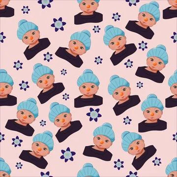 Character pattern Stock Illustration