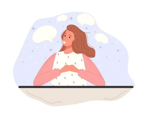 Character in process with mental mindset types or creative models to solve the Stock Illustration