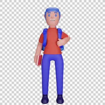 A character riding a rocket Stock Illustration