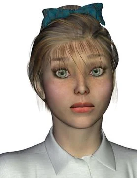 Character sally: expression oh drat Stock Illustration