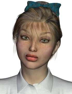 Character sally: expression regal Stock Illustration