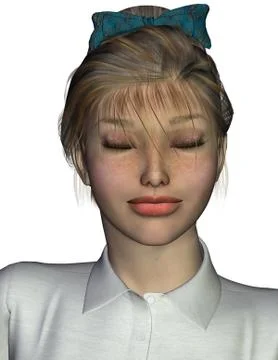 Character sally: expression sublime Stock Illustration