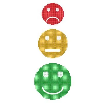 Character set of ridiculous semaphore Illustrazione stock