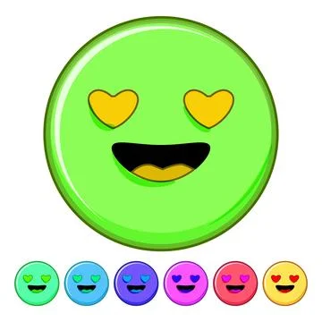 Character smiley cartoon vector graphic Stock Illustration
