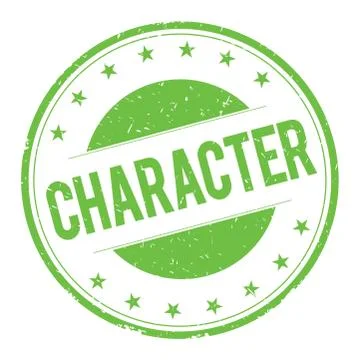 CHARACTER stamp sign Stock Illustration