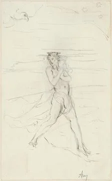Character study walking Ary Renan (1858-1900). Character study . Paris, mu... Stock Photos
