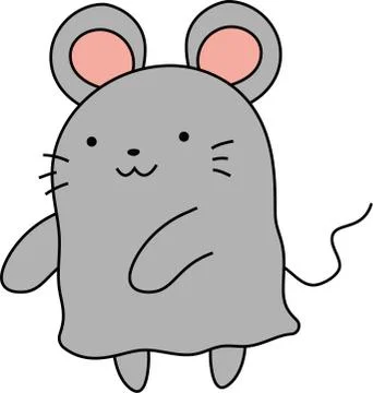 Character of various rat Illustrazione stock