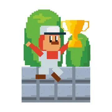 Character video game Stock Illustration