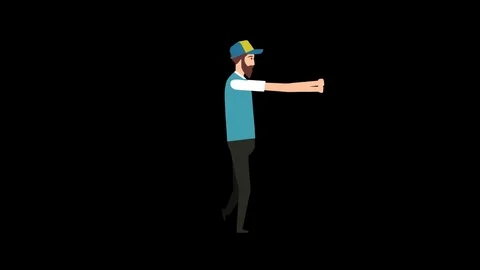 Character Zombie Walk Stock Footage 76098767