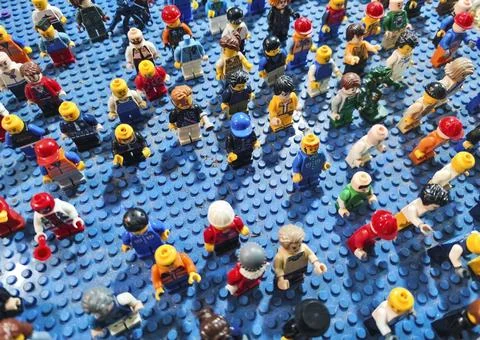 Characters from construction games macro shoot Stock Photos