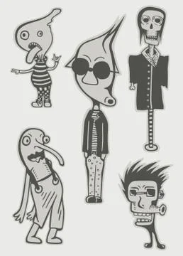 Characters Stock Illustration