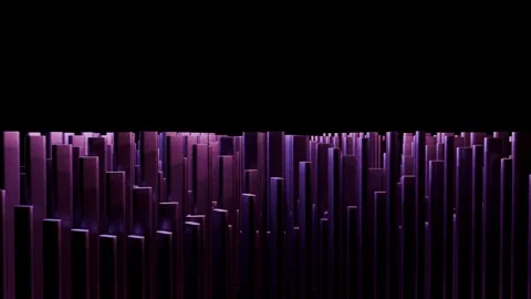 Characters purple abstract gradient background 4K black Stock Footage 327664349