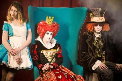 Characters of the Wonderland Stock Photos