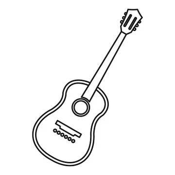 Charango stringed acoustic instrument icon 스톡 일러스트