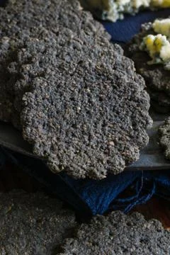 Charcoal Biscuits Stock Photos