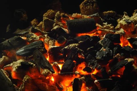 Charcoal Fire 写真素材