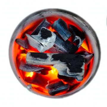 Charcoal fire Stock Photos