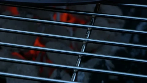 Charcoal glowing red Video stock 130587981
