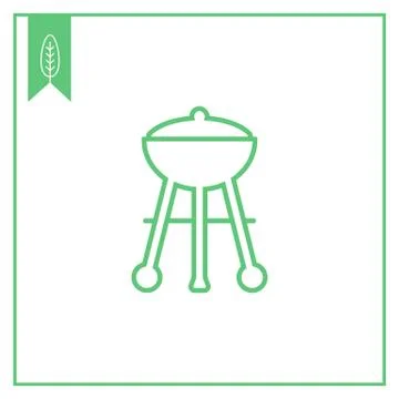 Charcoal grill Stock-Illustration