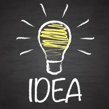 Charcoal idea background Stock Illustration