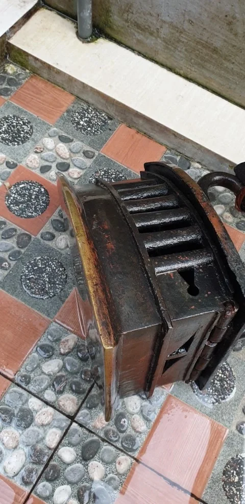 Charcoal iron Video stock 234666529