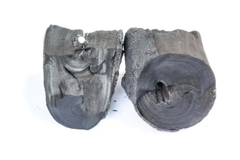 Charcoal isolated Stock Photos