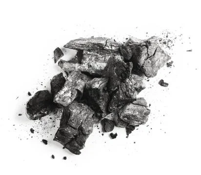 Charcoal isolated Stock Photos