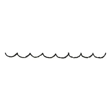 Charcoal or crayon black scribble painting, vector important underlined 스톡 일러스트