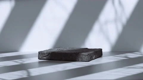 Charcoal podium 4k Stock Footage 198545299