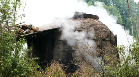 Charcoal production, 4K Stock Footage 67600524