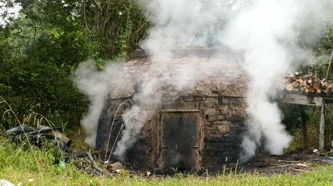 Charcoal production, 4K Stock Footage 67601435