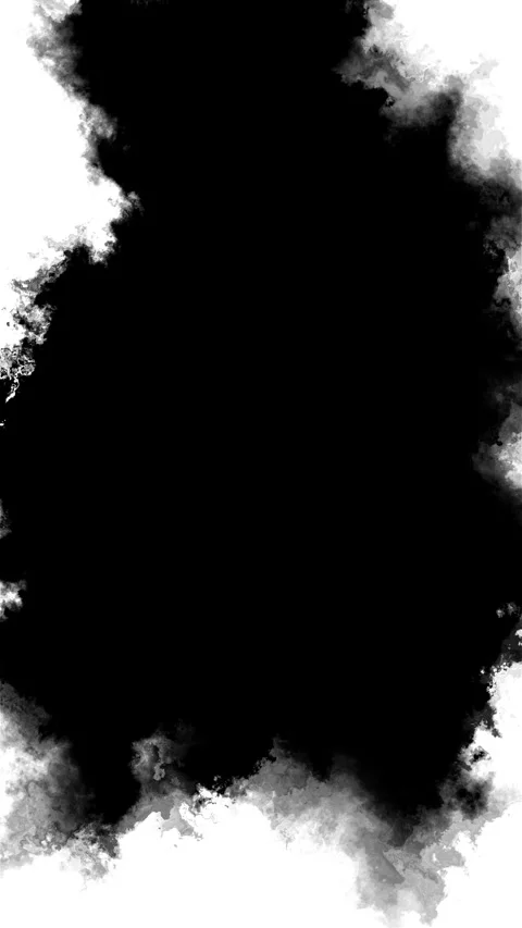 Charcoal smoke ink splash backdrop spreading plume, textured edges, abstract art Stock Footage 340456332