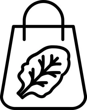 Chard Line Icon Design Stock Illustration