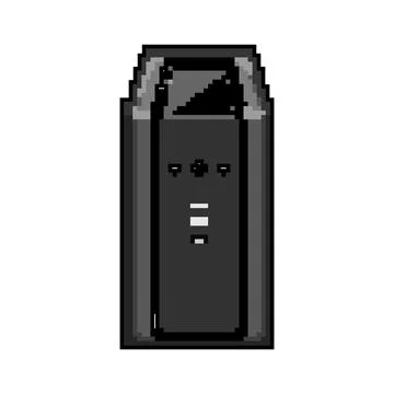 Charge battery backup game pixel art vector illustration Stock Illustration