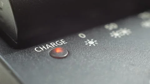 Charge blinking light. Macro shot. Stock Footage 50635180