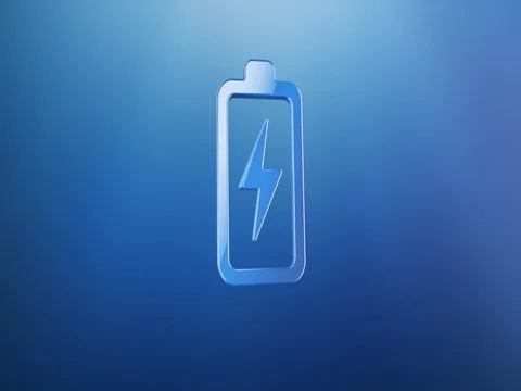 Charge Blue 3d Icon Stock Footage 69780546
