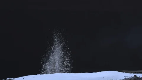 Charge Gray Snow N EXPLOSION SLOW MO ALPHA INCLUDED HQ ready for compositing Stock Footage 109577229