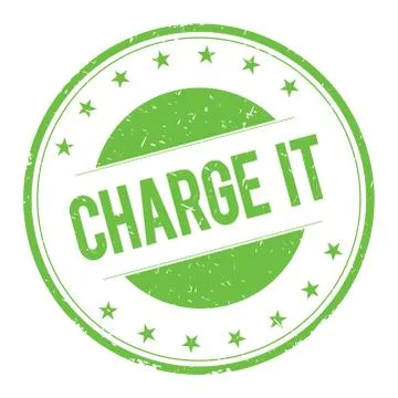CHARGE-IT stamp sign Stock Illustration