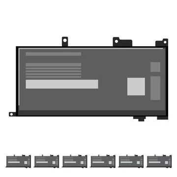 Charge laptop battery cartoon vector graphic 库存插图